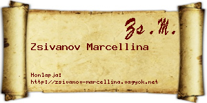 Zsivanov Marcellina névjegykártya